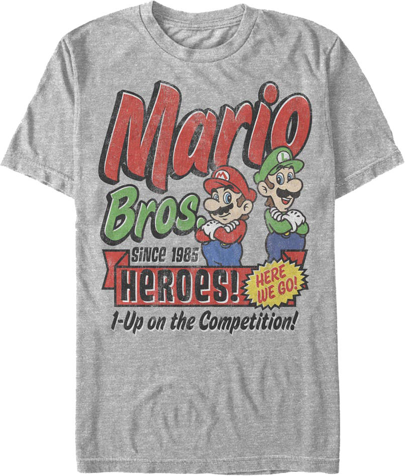 1-Up on the Competition Super Mario Bros. Nintendo T-Shirt